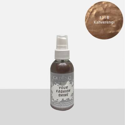 Cadence Your Fashion Shine Sprey Metalik Kumaş Boya 100ml 1118 Kahverengi