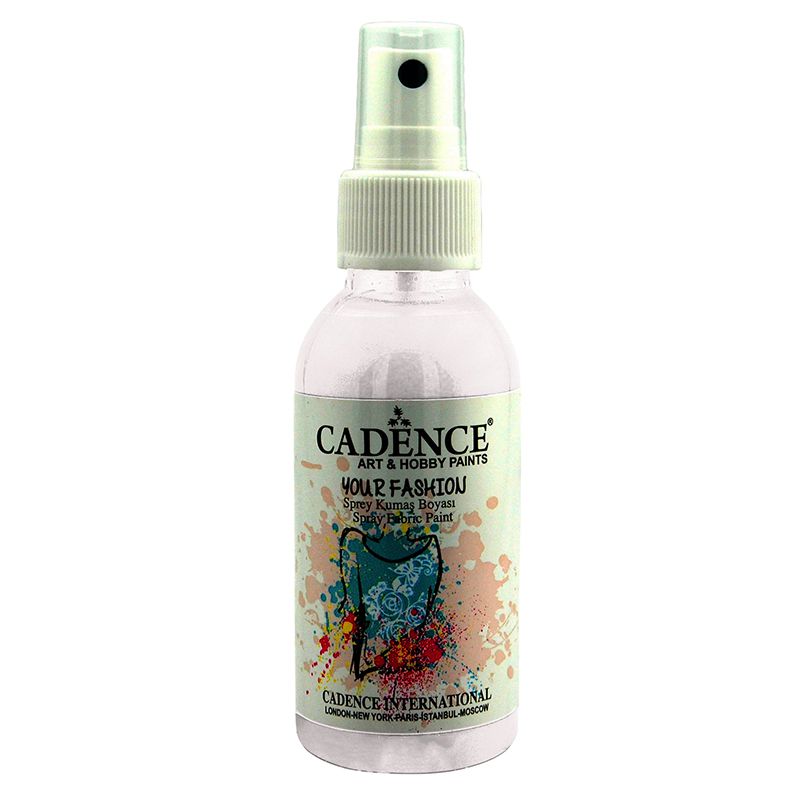 Cadence Your Fashion Sprey Kumaş Boyası 100ml-1100 Beyaz