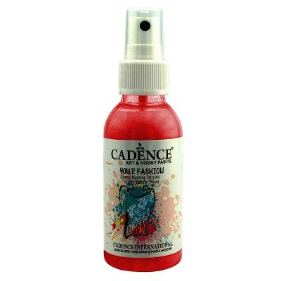 Cadence Your Fashion Sprey Kumaş Boya 100ml-1107 SCARLET KIRMIZI