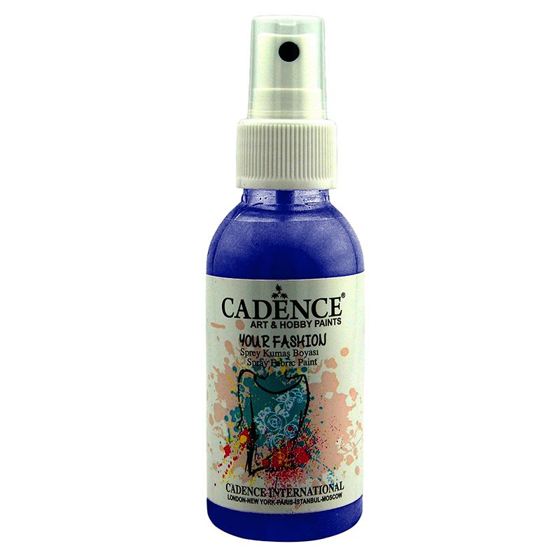 Cadence Your Fashion Sprey Kumaş Boyası 100ml-1110 Marin Mavi