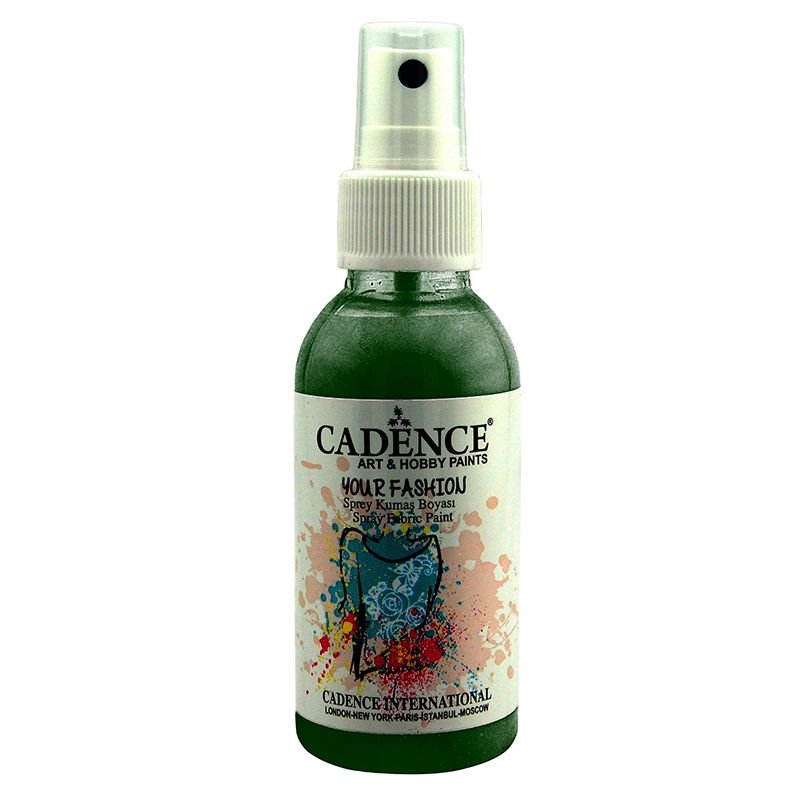 Cadence Your Fashion Sprey Kumaş Boyası 100ml-1113 Yaprak Yeşili
