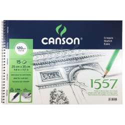 Canson - Canson 1557 Eskiz Defteri Spiralli 120g 15 Yaprak 25x35cm