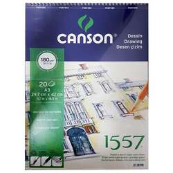 Canson - Canson 1557 Eskiz Defteri Spiralli 180g 20 Yaprak A3