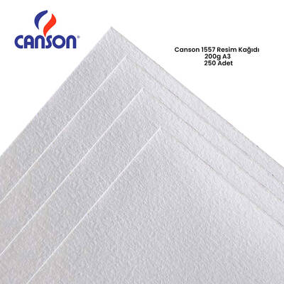 Canson 1557 Resim Kağıdı 200g A3 250 Adet