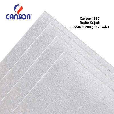 Canson 1557 Resim Kağıdı 35x50cm 200g 125 Adet