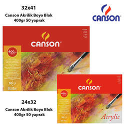 Canson - Canson Akrilik Boya Blok 400gr 50 yaprak