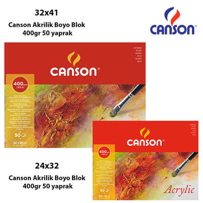 Canson Akrilik Boya Blok 400gr 50 yaprak