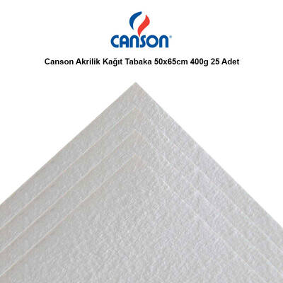 Canson Akrilik Kağıt Tabaka 50x65cm 400g 25 Adet