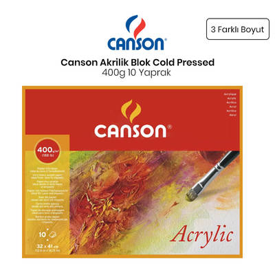 Canson Acrylic Blok Cold Pressed 400g 10 Yaprak