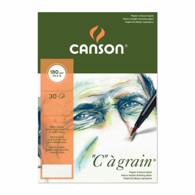Canson CA Grain Heavyweight Çizim Bloğu 180g 30 Yaprak A4