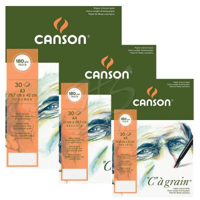 Canson CA Grain Heavyweight Çizim Bloğu 180g 30 Yaprak