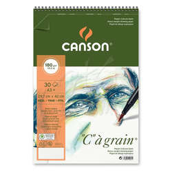 Canson - Canson CA Grain Albüm Light Grain Spiralli 180g 30 Yaprak A3