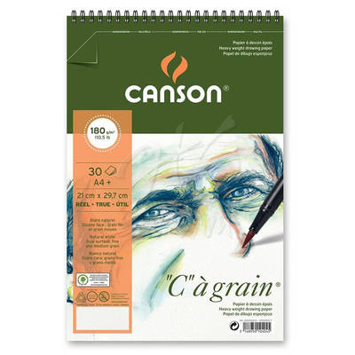 Canson CA Grain Albüm Light Grain Spiralli 180g 30 Yaprak A4