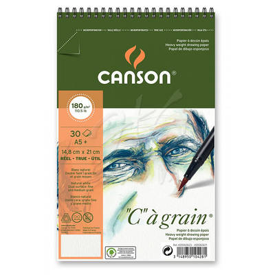 Canson CA Grain Albüm Light Grain Spiralli 180g 30 Yaprak A5