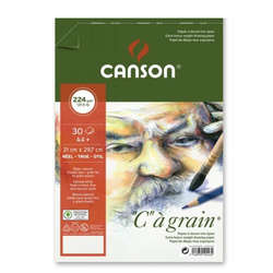Canson - Canson CA Grain Çizim Bloğu 224gr 30 Yaprak A4