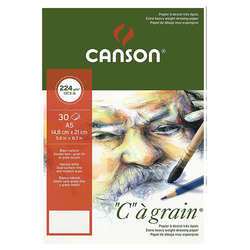 Canson - Canson CA Grain Çizim Bloğu 224gr 30 Yaprak A5
