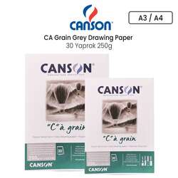 Canson - Canson CA Grain Grey Drawing Paper 30 Yaprak