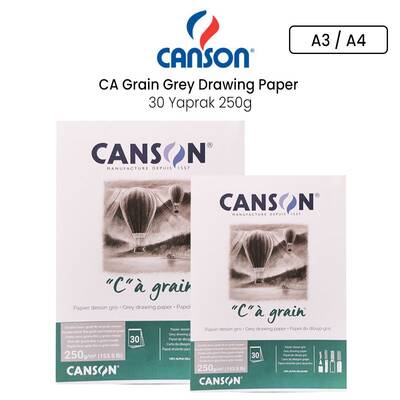 Canson CA Grain Grey Drawing Paper 30 Yaprak