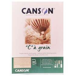 Canson - Canson CA Grain Yellow Ochre Drawing Paper 30 Yaprak 250g 29,7x42,0