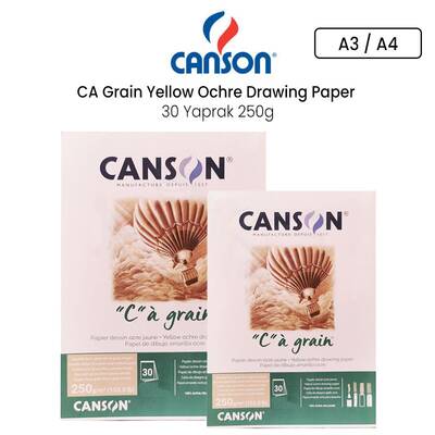 Canson CA Grain Yellow Ochre Drawing Paper 30 Yaprak