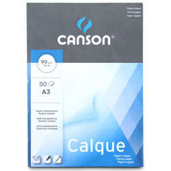 Canson - Canson Calque Tracing Paper Aydınger Bloğu 90g 50 Yaprak A3