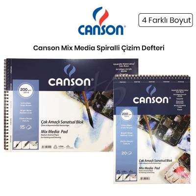 Canson Mix Media Spiralli Çizim Defteri