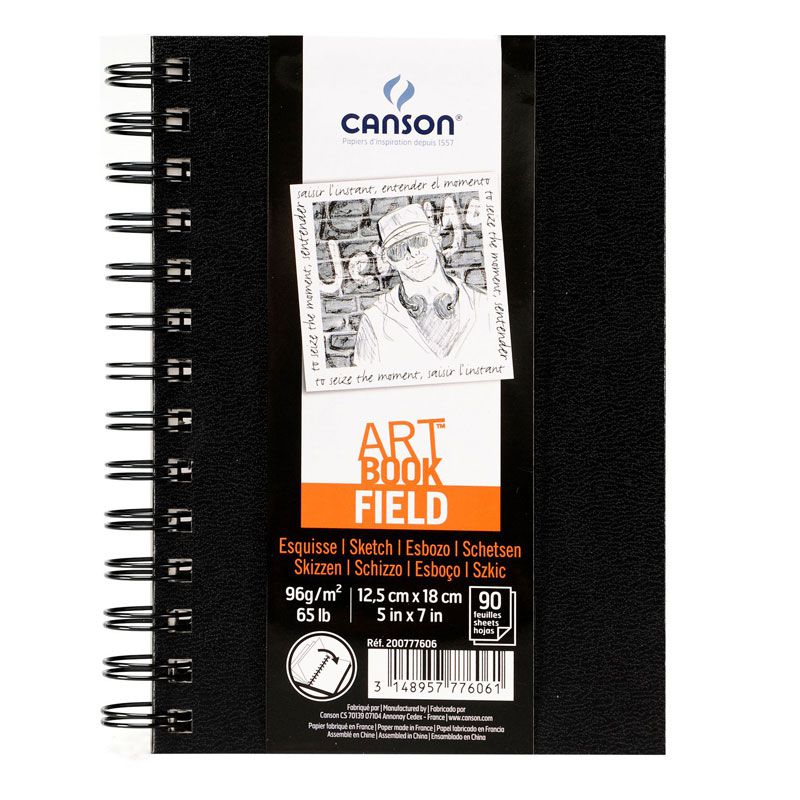 Canson Field Çizim Defteri Spiralli 96g 90 Yaprak 12,5x18cm