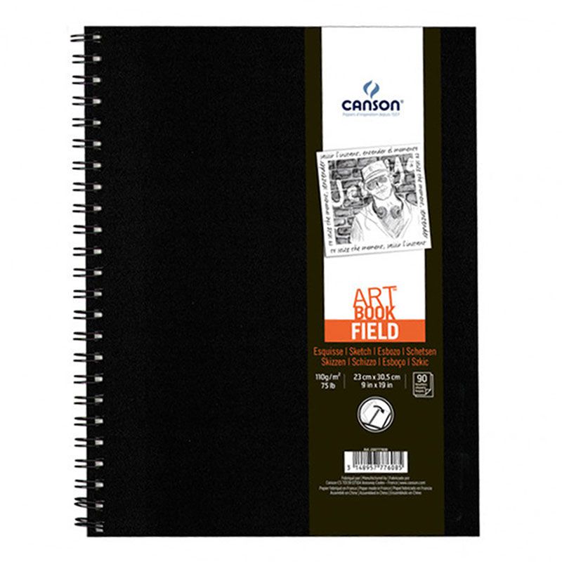 Canson Field Çizim Defteri Spiralli 96g 90 Yaprak 23x30,5cm