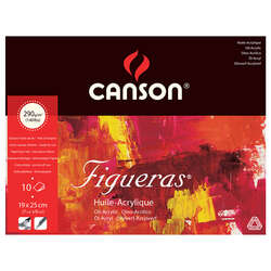 Canson - Canson Figueras Blok Canvas Grain 290g 10 Yaprak 19x25