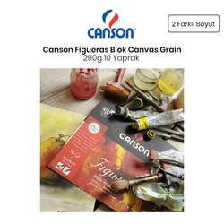 Canson - Canson Figueras Blok Canvas Grain 290g 10 Yaprak