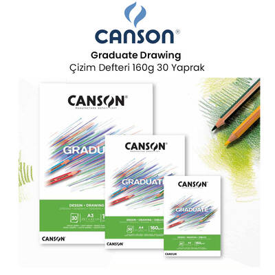 Canson Graduate Drawing Çizim Defteri 160g 30 Yaprak