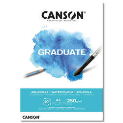 Canson - Canson Graduate Watercolour Sulu Boya Blok 250g 20 Yaprak A3