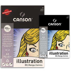 Canson - Canson İllustration Çizim Bloğu 12 Yaprak 250 g