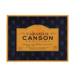 Canson - Canson LAquarelle Heritage Sulu Boya Blok 300g 12 Yp Cold 23x31