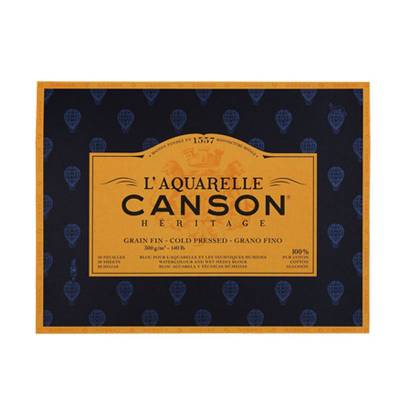 Canson LAquarelle Heritage Sulu Boya Blok 300g 12 Yp Cold 23x31