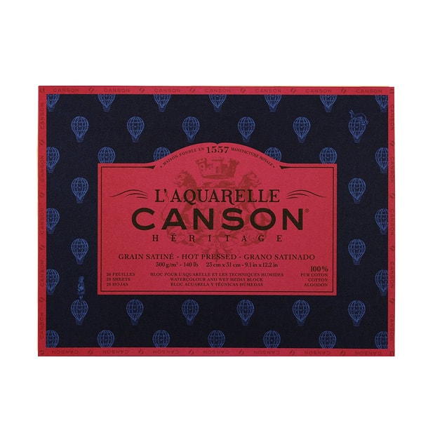 Canson Laquarelle Heritage Sulu Boya Blok 300g 12 Yp Hot 23x31