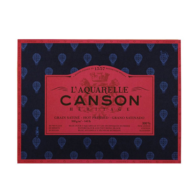Canson Laquarelle Heritage Sulu Boya Blok 300g 12 Yp Hot 26x36