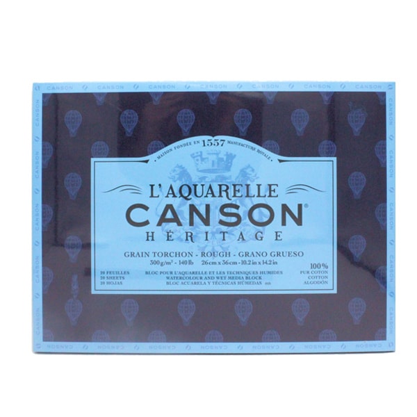 Canson Laquarelle Heritage Sulu Boya Blok 300g 12 Yp Rough 26x36