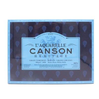 Canson LAquarelle Heritage Sulu Boya Blok 300g 12 Yp Rough 26x36