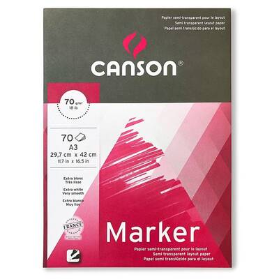 Canson Marker Layout Çizim Defteri 70g 70 Yaprak A3
