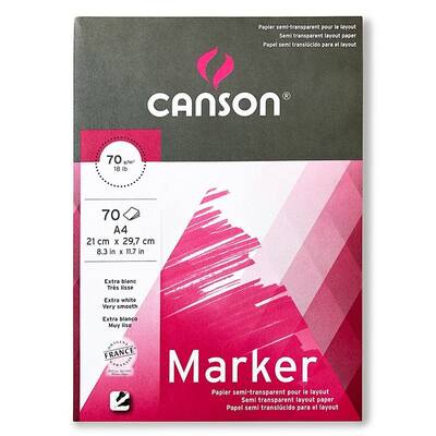 Canson Marker Layout Çizim Defteri 70g 70 Yaprak A4
