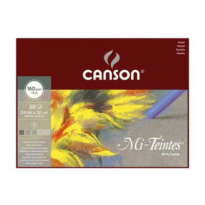 Canson Mi-Teintes Pastel Defteri Gri Tonlar 30 Yaprak 24x32 160g