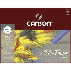 Canson - Canson Mi-Teintes Pastel Defteri Gri Tonlar 30 Yaprak 32x41 160g