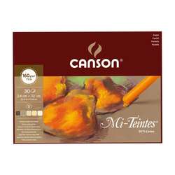 Canson - Canson Mi-Teintes Pastel Defteri Kahve Tonlar 30 Yaprak 24x32cm 160g