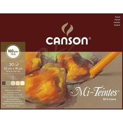 Canson - Canson Mi-Teintes Pastel Defteri Kahve Tonlar 30 Yaprak 32x41cm 160g