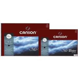 Canson - Canson Mi-Teintes Siyah Pastel Defteri Spiralli 16 Yaprak 160g