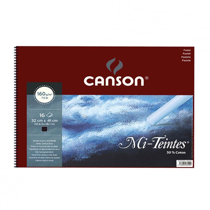 Canson Mi-teintes Siyah Pastel Defteri Spiralli 16 Yp 160g 32x41