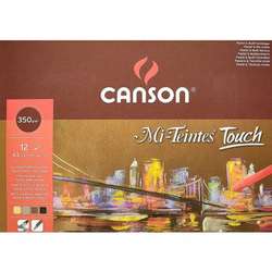 Canson - Canson Mi-Teintes Touch Pastel Defteri 12 Yaprak 350g 29,7x42,0