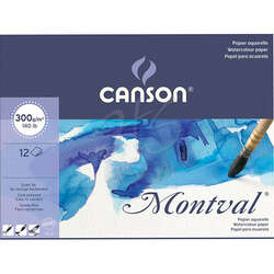 Canson - Canson Montval Sulu Boya Blok 300g 12 Yaprak A3