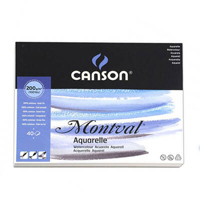 Canson Montval Watercolour Sulu Boya Blok 200g 40 Yaprak 24x32cm